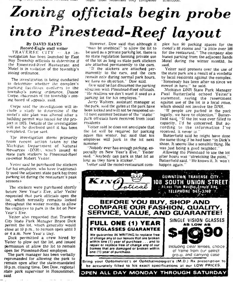 Pinestead Reef Resort (Reef Motel) - Jan 1977 Zoning Issues (newer photo)